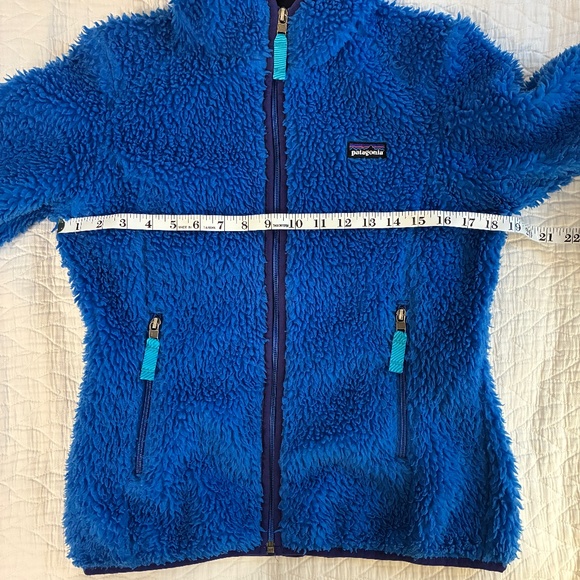 Patagonia Retro-X Fleece Hoodie Cardigan,  Women Small, Oasis Blue, EUC - Picture 6 of 10